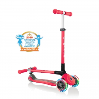 PRIMO-FOLDABLE-LIGHTS-3-wheel-fold-up-scooter-for-kids-new-red2 thumbnail 0