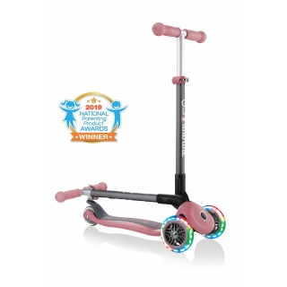 PRIMO-FOLDABLE-LIGHTS-3-wheel-fold-up-scooter-for-kids-pastel-deep-pink thumbnail 0