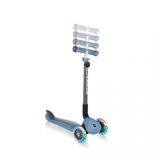 GO-UP-DELUXE-LIGHTS-ride-on-walking-bike-scooter-with-4-height-adjustable-T-bar-and-light-up-wheels-ash-blue thumbnail 4