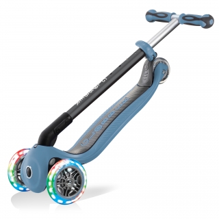 GO-UP-DELUXE-LIGHTS-ride-on-walking-bike-scooter-with-light-up-wheels-trolley-mode-compatible-ash-blue thumbnail 5