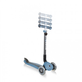 GO-UP-DELUXE-PLAY-ride-on-walking-bike-scooter-with-4-height-adjustable-T-bar-and-light-and-sound-module-ash-blue thumbnail 4
