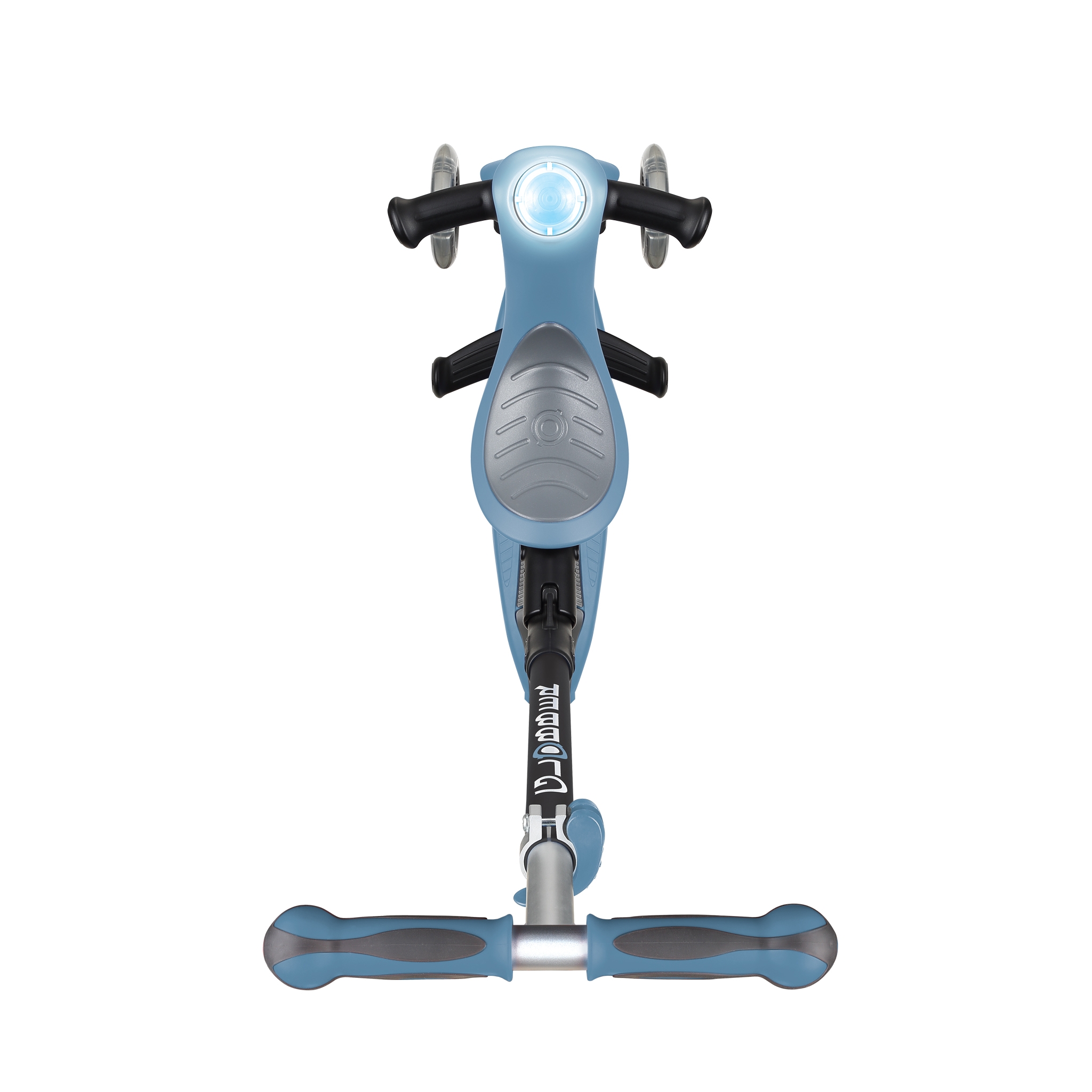 GO-UP-DELUXE-PLAY-ride-on-walking-bike-scooter-with-light-and-sound-module-and-extra-wide-3-height-adjustable-seat-ash-blue 2