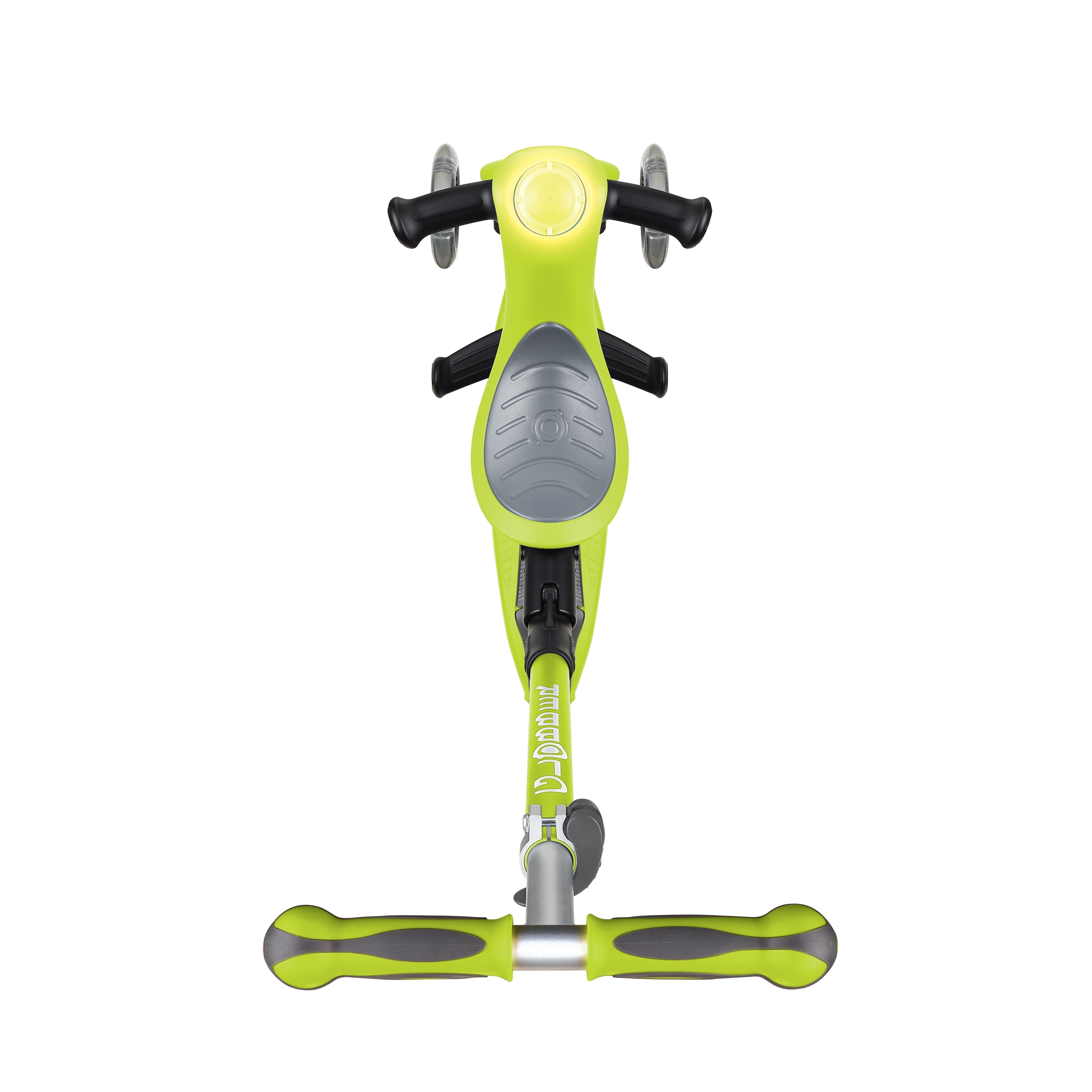 GO-UP-DELUXE-PLAY-ride-on-walking-bike-scooter-with-light-and-sound-module-and-extra-wide-3-height-adjustable-seat-lime-green 2