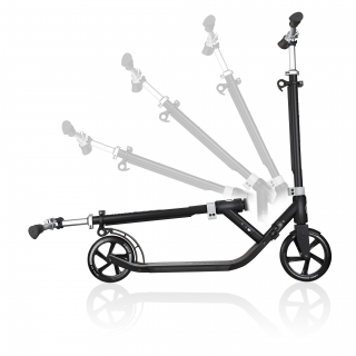 Globber-ONE-NL-205-180-DUO-2-wheel-foldable-scooter-for-adults-1-second-fold-up-scooter-lead-grey thumbnail 2