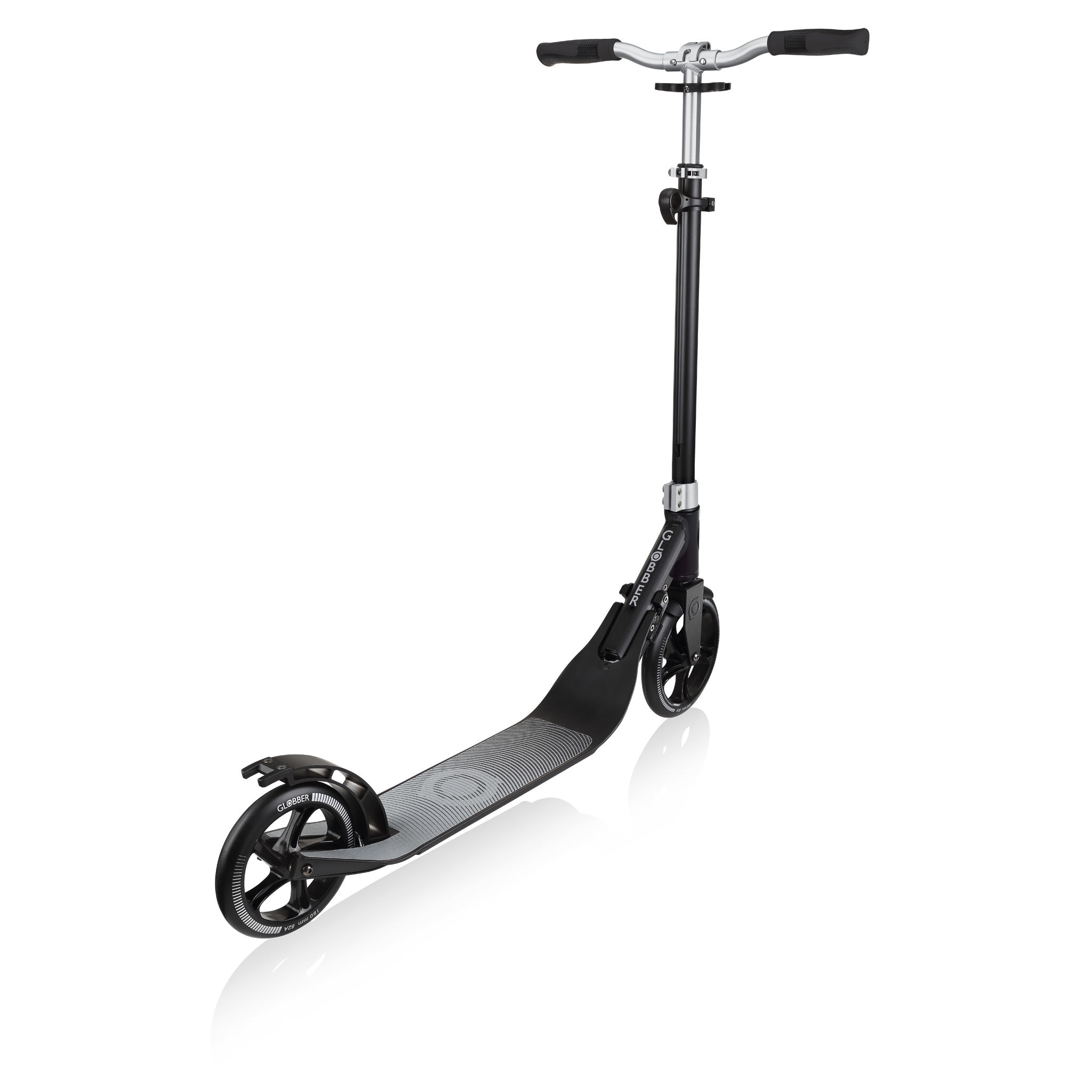 Globber-ONE-NL-205-180-DUO-2-wheel-foldable-scooter-for-adults-with-foldable-handlebar-lead-grey 5
