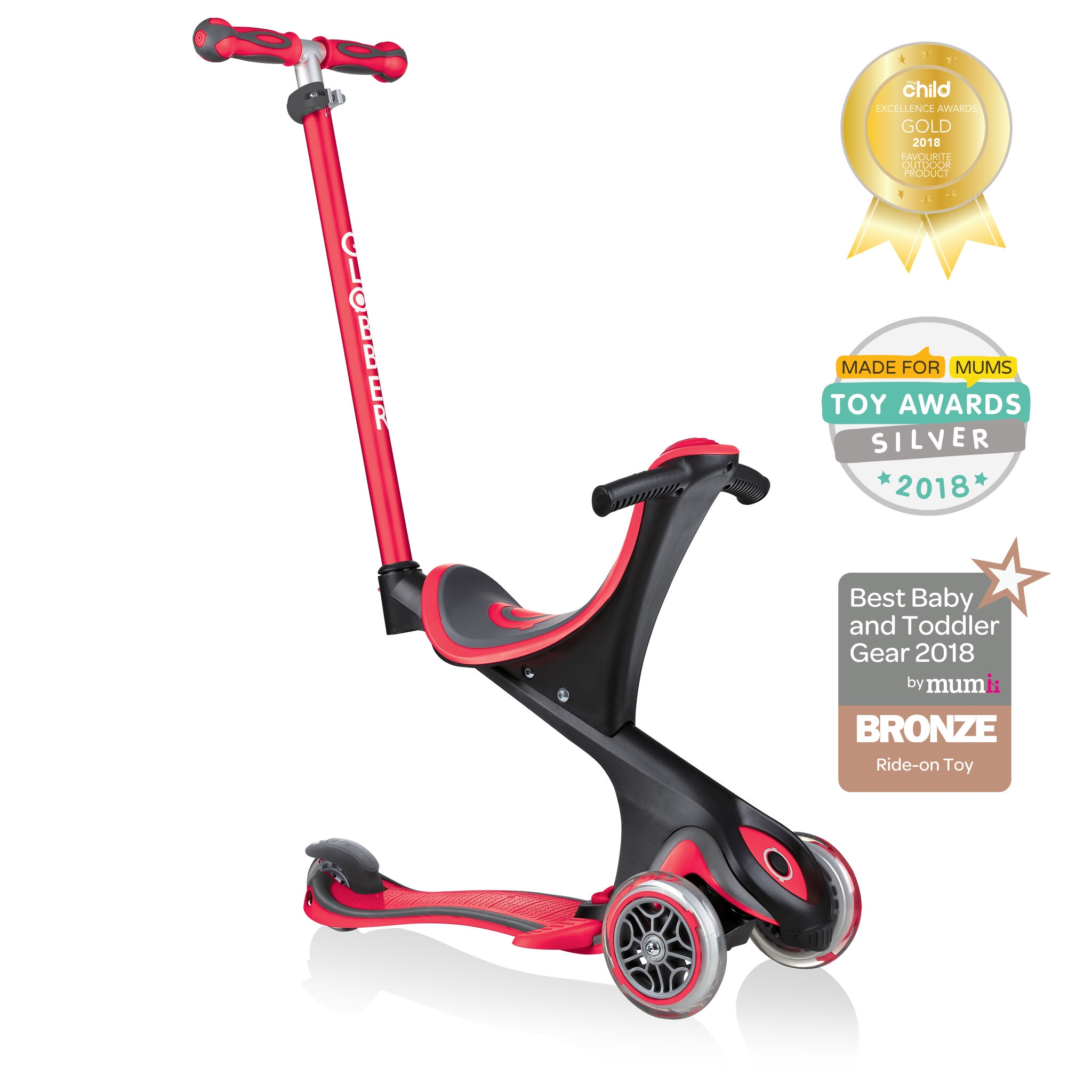 GO-UP-COMFORT-scooter-with-seat-with-extra-wide-seat-new-red 0