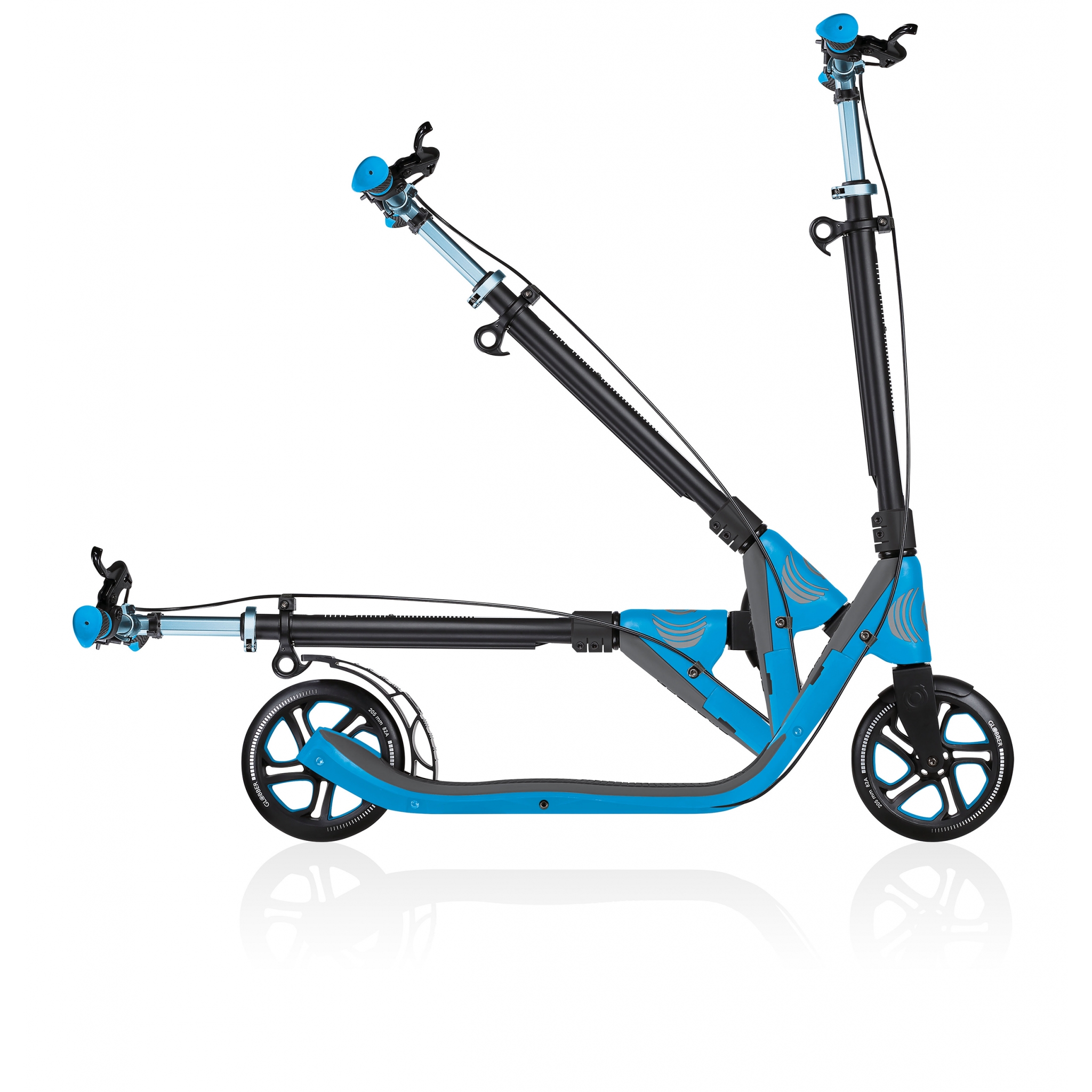 foldable scooter for adults with handbrake - Globber ONE NL 205 DELUXE 3