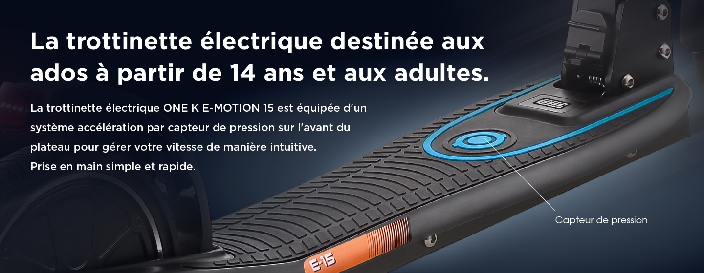 La trottinette électrique destinée aux ados à partir de 14 ans et aux adultes