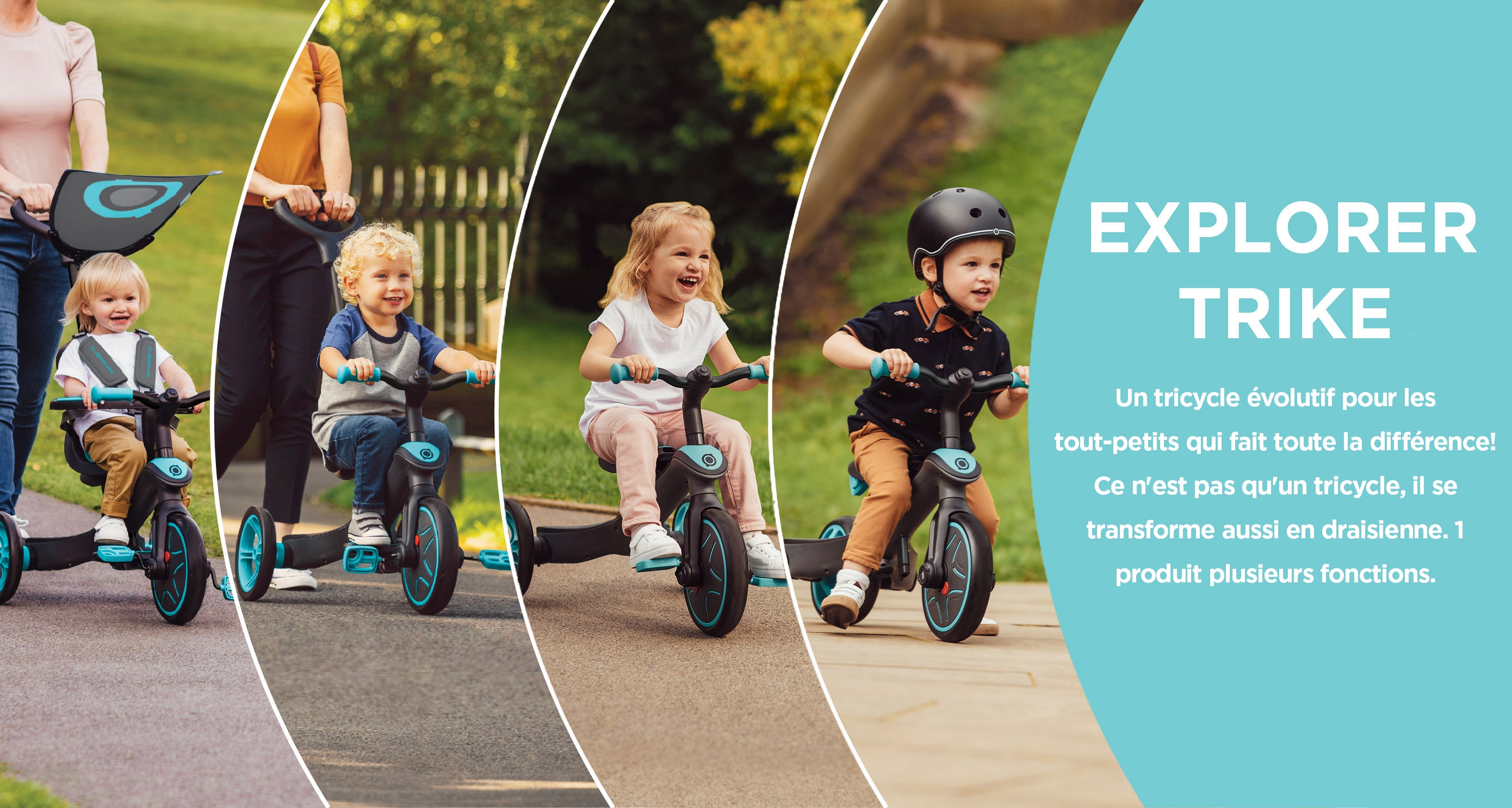 Un tricycle évolutif pour les tout-petits qui fait toute la différence 