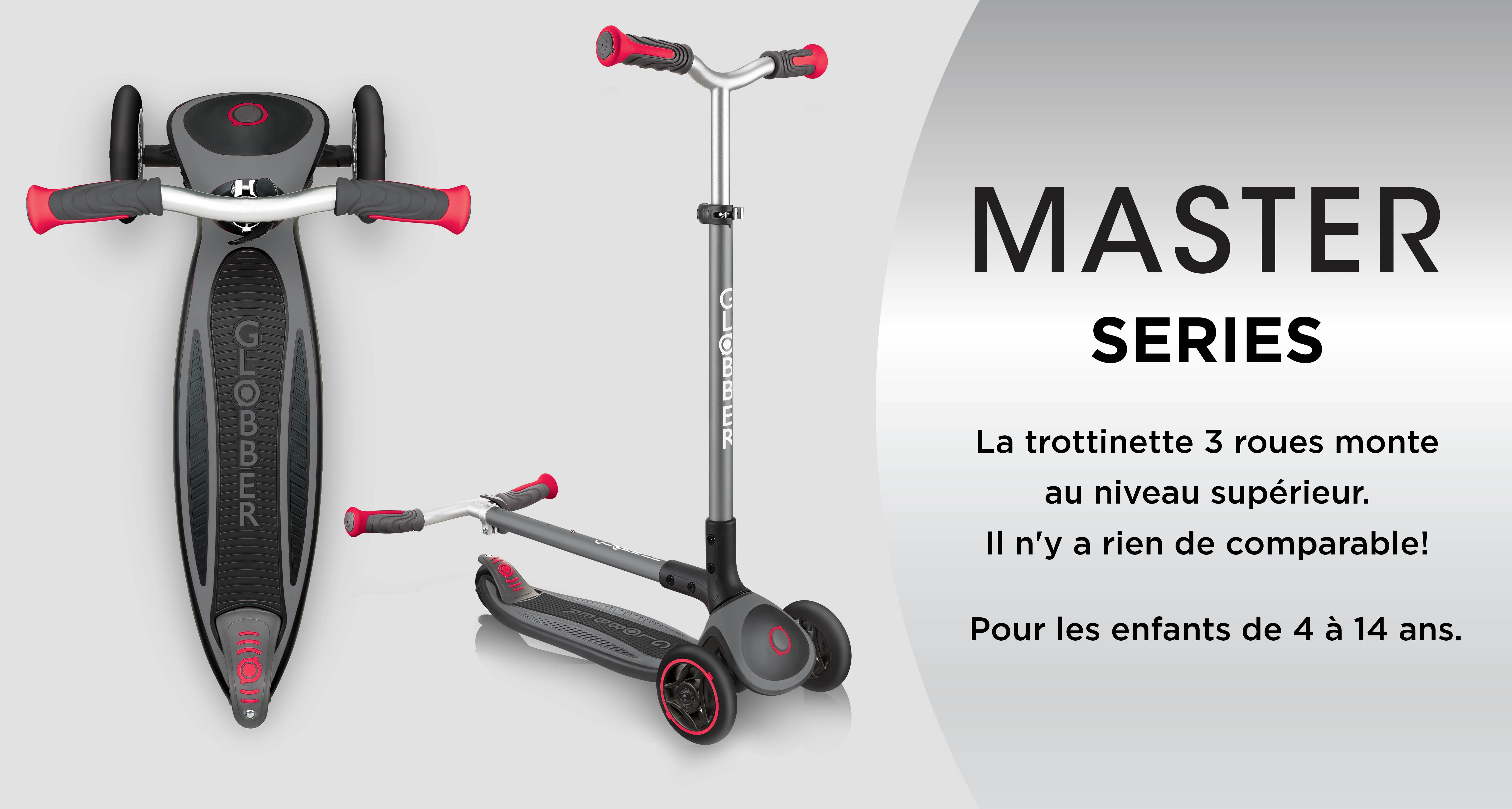 La trottinette 3 roues monte au niveau supérieur. Il n'y a rien de comparable!