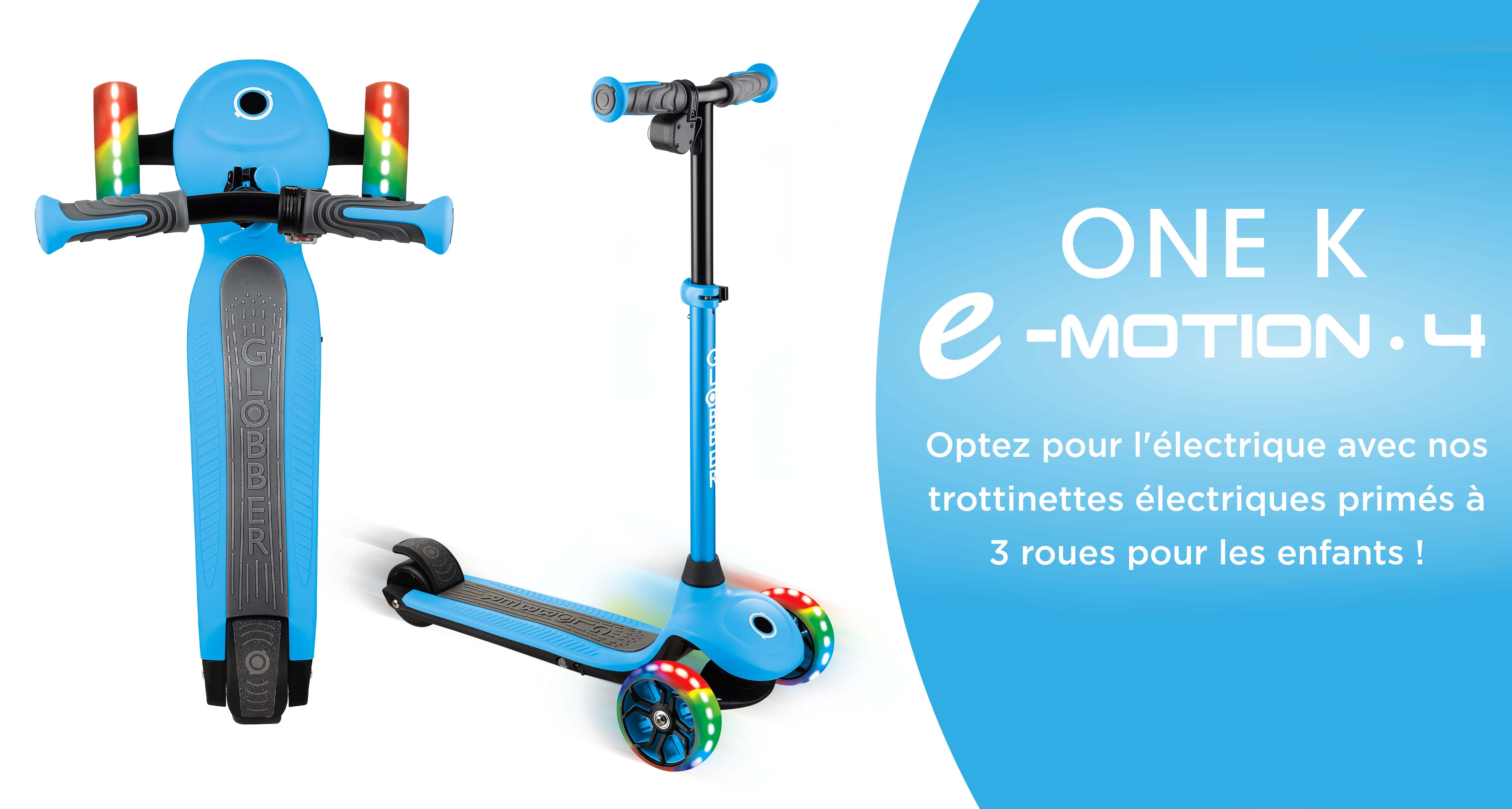 Optez pour l'électrique avec nos trottinettes électriques primés à 3 roues pour les enfants