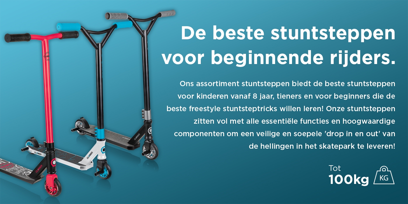 De beste stuntsteppen voor beginnende rijders.