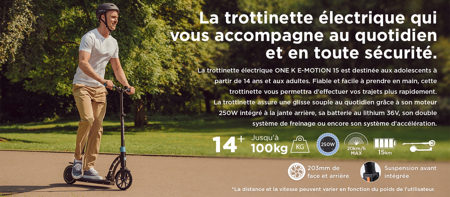 La trottinette électrique qui vous accompagne au quotidien et en toute sécurité