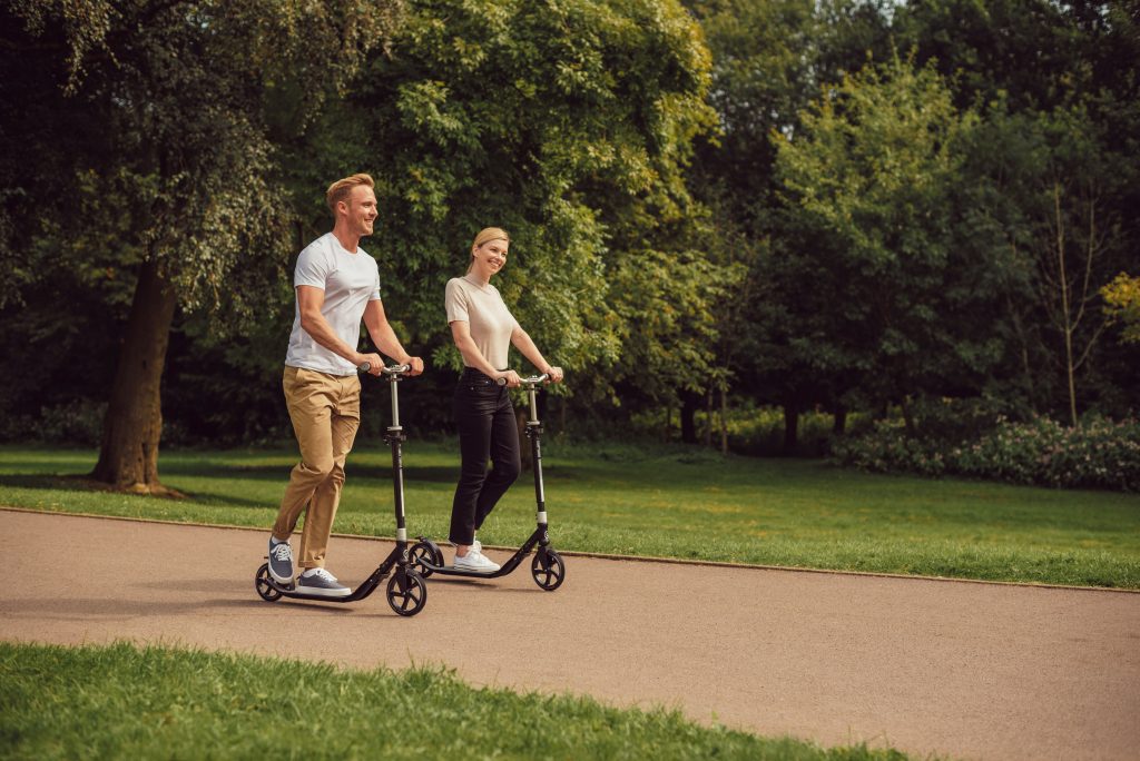 Scooting as an outdoor exercise for mental health