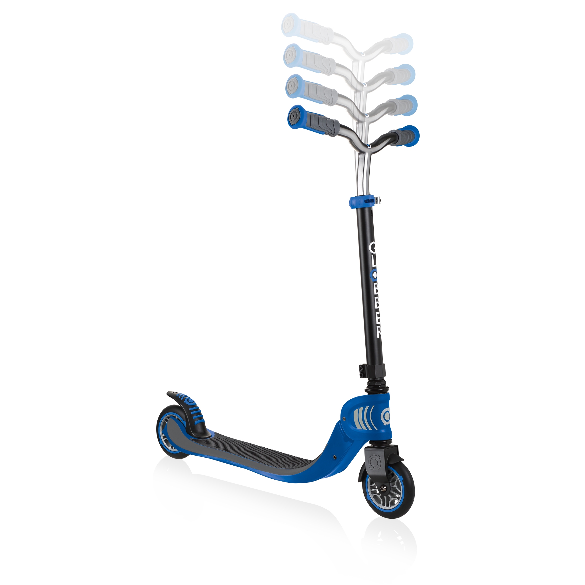 FLOW-FOLDABLE-125-2-wheel-scooter-for-kids-with-adjustable-t-bar-navy-blue 2