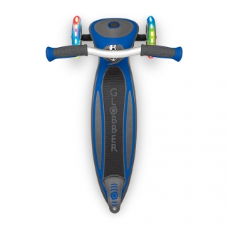 Globber-MASTER-LIGHTS-3-wheel-foldable-light-up-scooter-for-kids-with-extra-wide-anti-slip-deck-for-comfortable-rides_dark-blue thumbnail 0