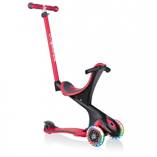GO-UP-COMFORT-LIGHTS-scooter-with-seat-with-extra-wide-seat-new-red thumbnail 0