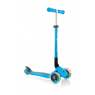 PRIMO-FOLDABLE-LIGHTS-3-wheel-foldable-scooter-light-up-scooter-for-kids-sky-blue thumbnail 4