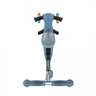 GO-UP-DELUXE-LIGHTS-ride-on-walking-bike-scooter-with-light-up-wheels-and-extra-wide-3-height-adjustable-seat-ash-blue thumbnail 2