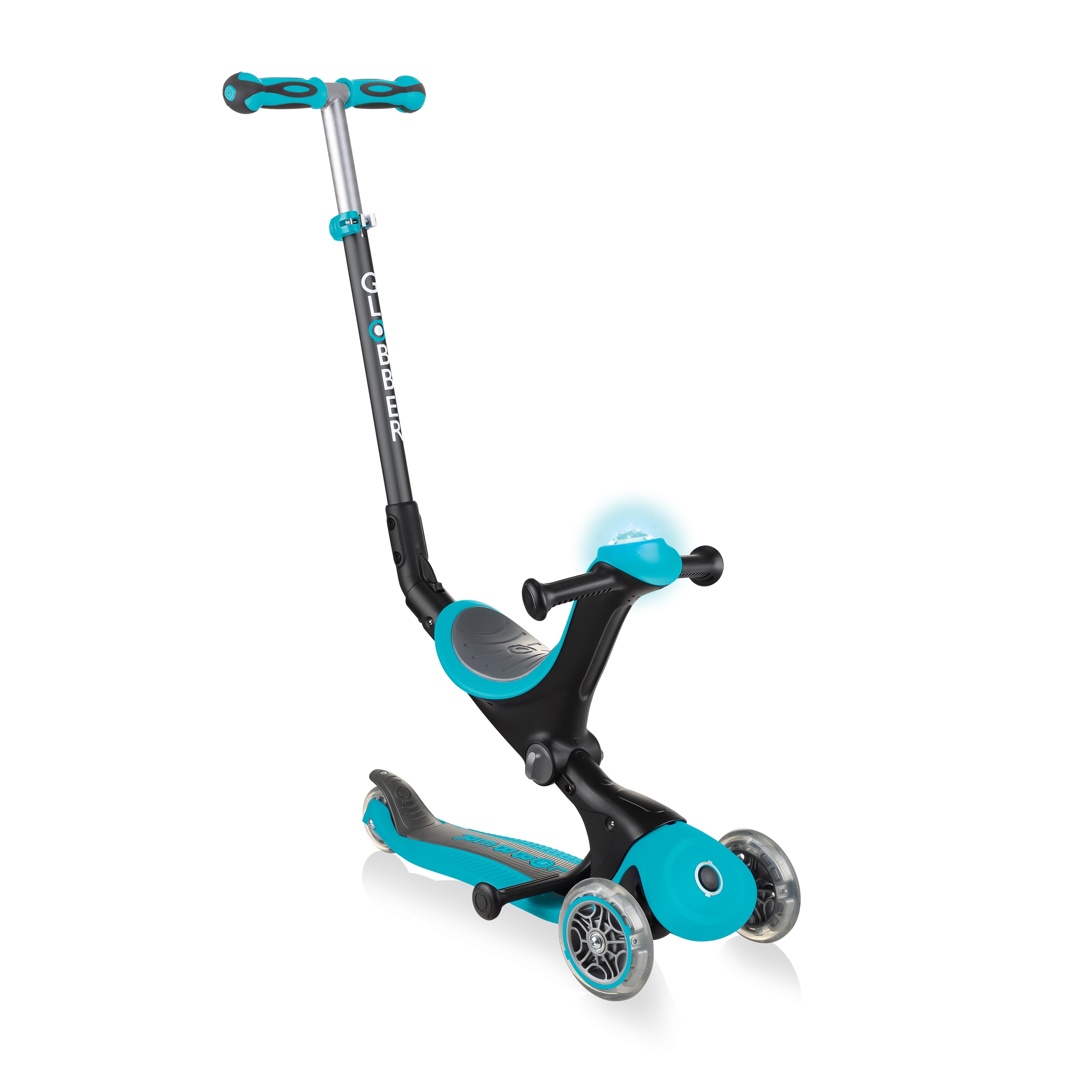 GO-UP-DELUXE-PLAY-ride-on-walking-bike-scooter-with-light-and-sound-module-teal 0