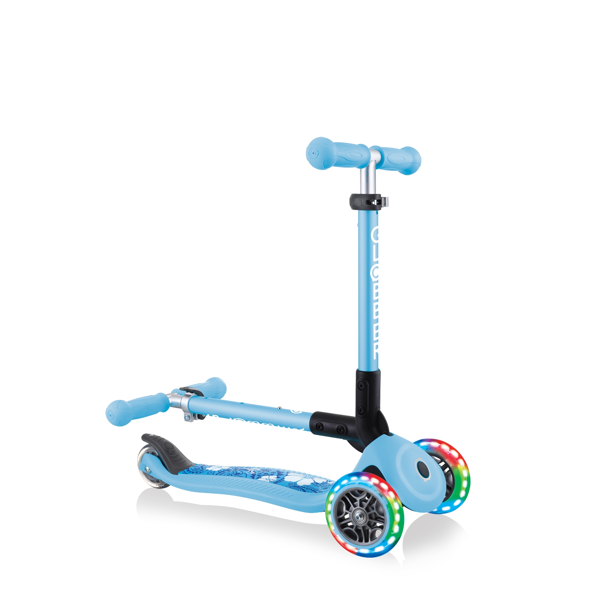 Foldable-3-wheel-scooter-for-toddlers-Globber-JUNIOR-FOLDABLE-FANTASY-LIGHTS 4