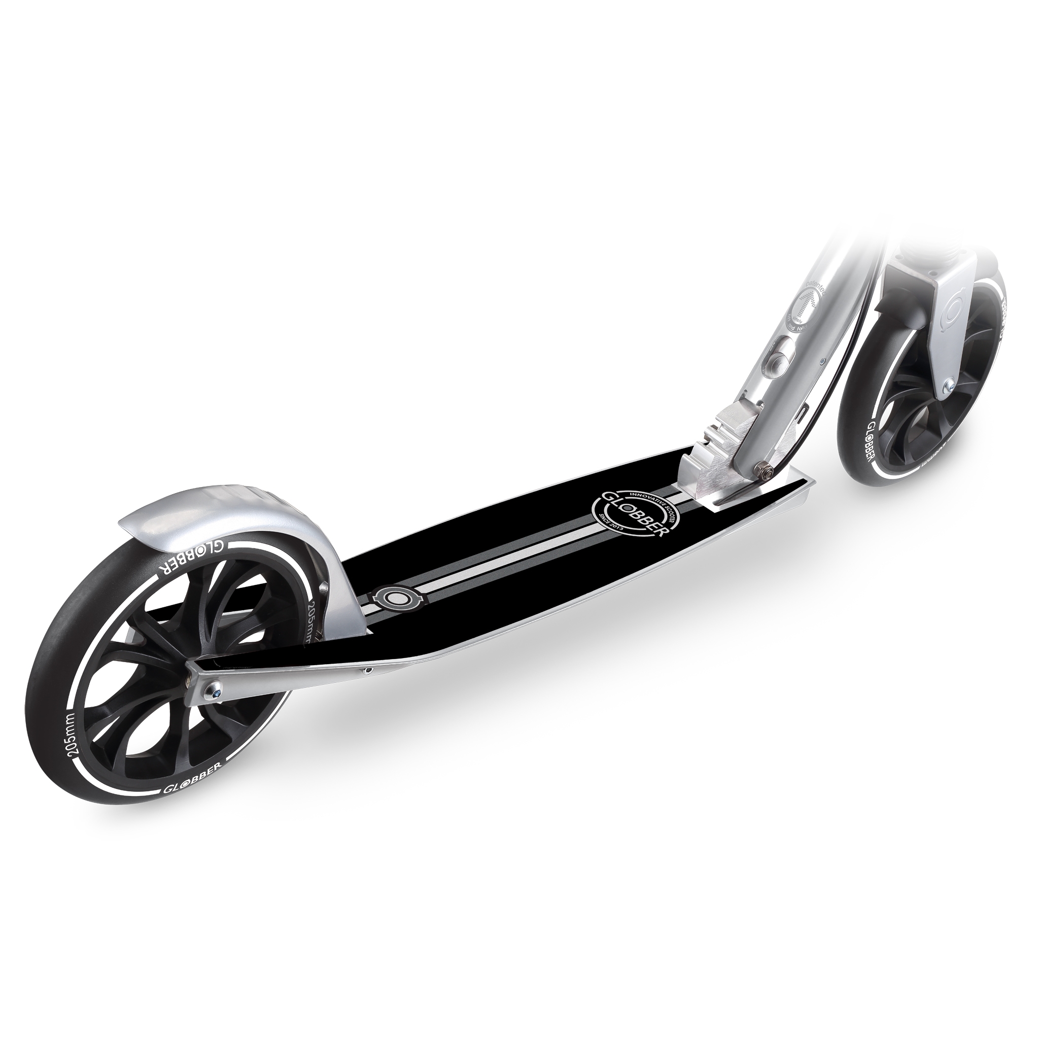 Globber-NL-205-DELUXE-big-wheel-kick-scooter-with-handbrake-and-vintage-design 4