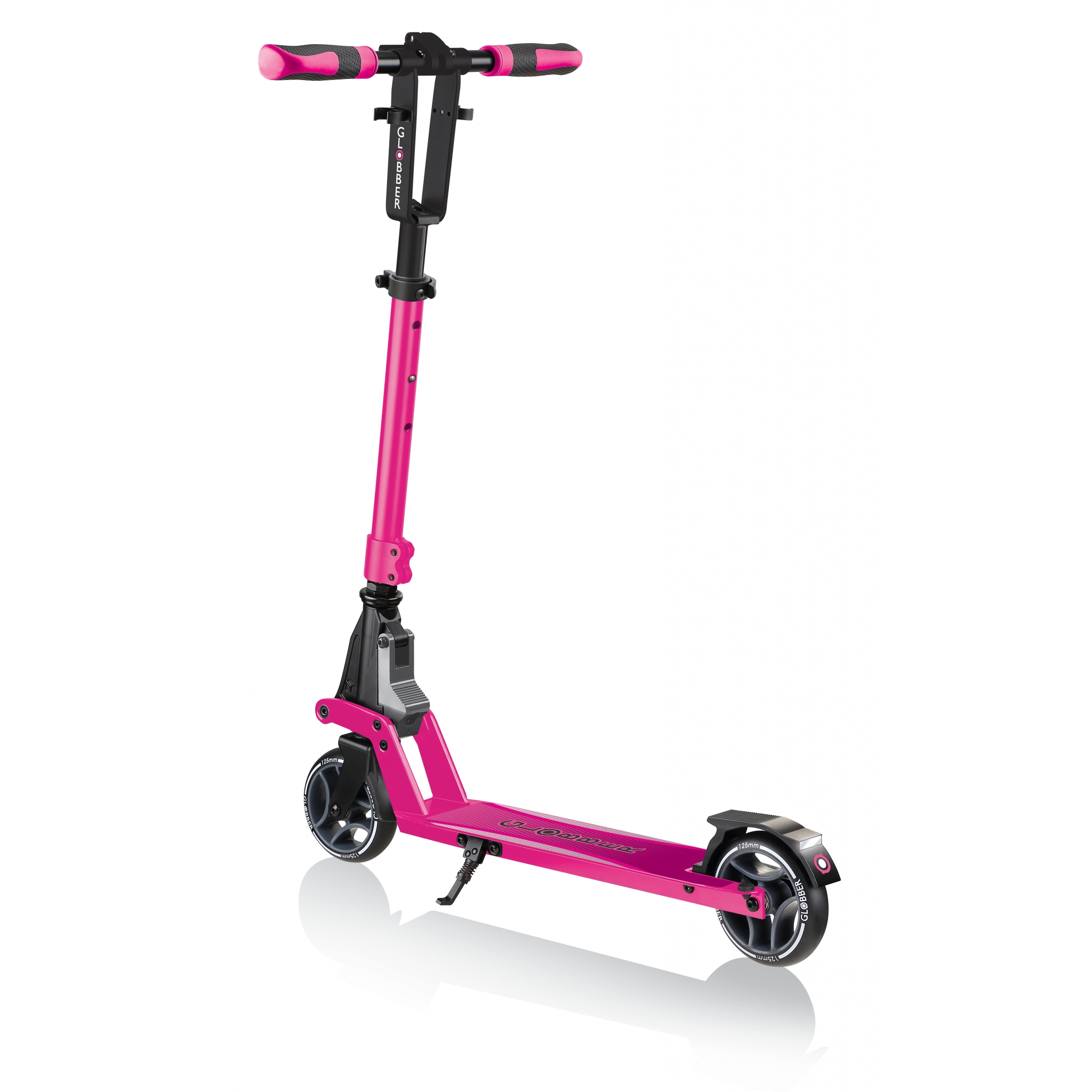 ONE-K-125-2-wheel-foldable-scooter-with-3-height-adjustable-T-bar_neon-pink 5