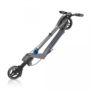 ONE-K-165-BR-2-wheel-foldable-scooter-with-patented-kick-and-fold-mechanism_black-blue thumbnail 2
