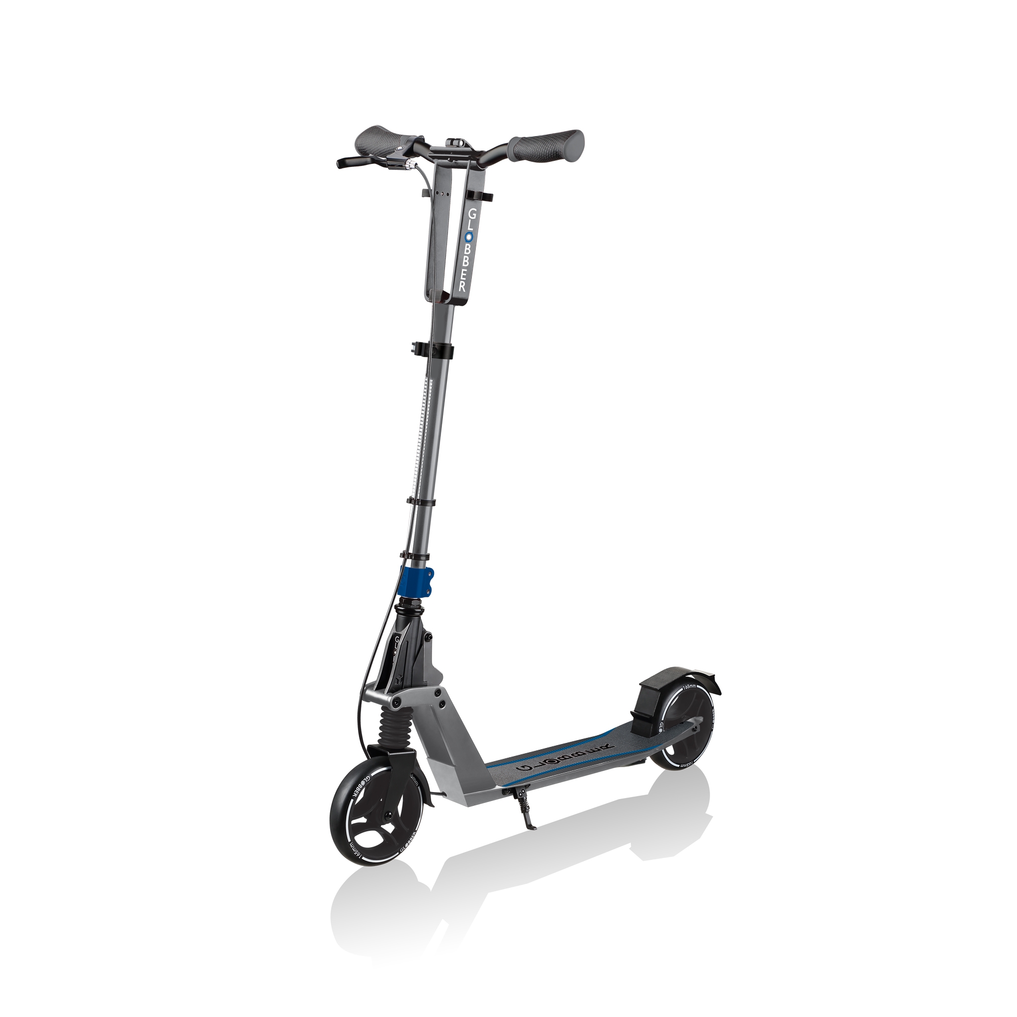 ONE-K-165-BR-award-winning-2-wheel-foldable-scooter-for-teens-and-adults-aged-14-and-above_black-blue 0