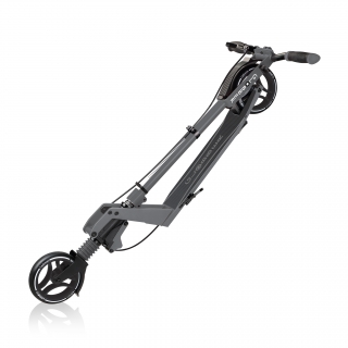 ONE-K-165-BR-2-wheel-foldable-scooter-with-patented-kick-and-fold-mechanism_titanium thumbnail 2
