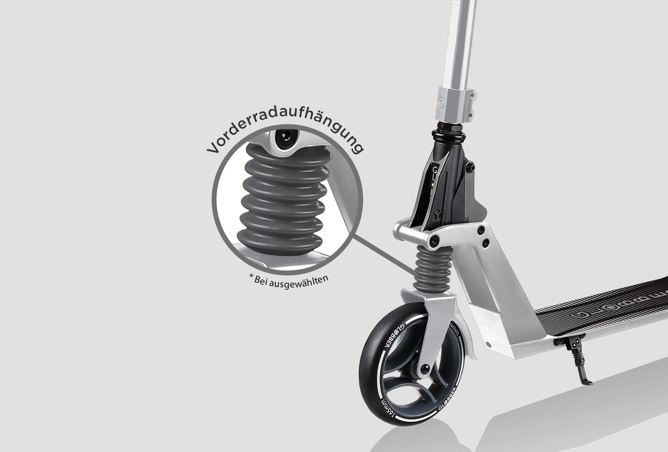 Neu konstruierter  2-rädriger Scooter  für mehr Praktikabilität und Komfort! 