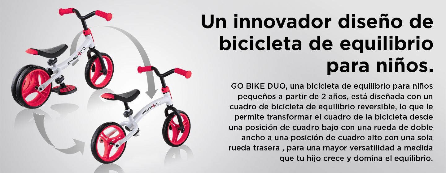 Un innovador diseño de bicicleta de equilibrio para niños. 