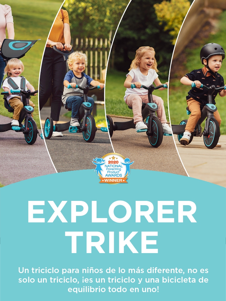 Globber EXPLORER TRIKE un triciclo y una bicicleta de equilibrio para niños