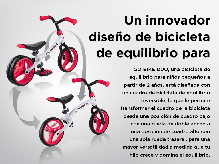 Un innovador diseño de bicicleta de equilibrio para niños. 