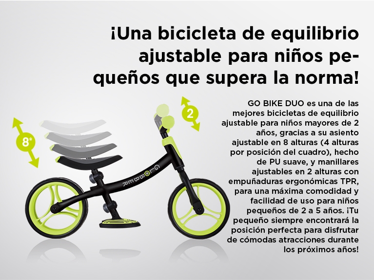 ¡Una bicicleta de equilibrio ajustable para niños pequeños que supera la norma!