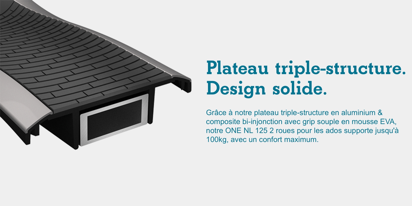 Plateau triple-structure. Design solide.