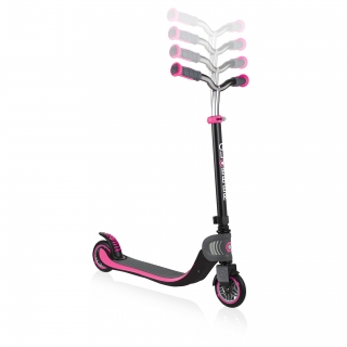 FLOW-FOLDABLE-125-2-wheel-scooter-for-kids-with-adjustable-t-bar-deep-pink thumbnail 2