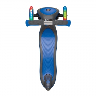Globber-ELITE-DELUXE-LIGHTS-3-wheel-foldable-scooter-with-extra-wide-scooter-deck-navy-blue thumbnail 4