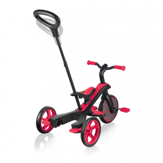 Globber-EXPLORER-TRIKE-3in1-all-in-one-baby-tricycle-and-kids-balance-bike-with-2-height-adjustable-parent-handle_new-red thumbnail 4