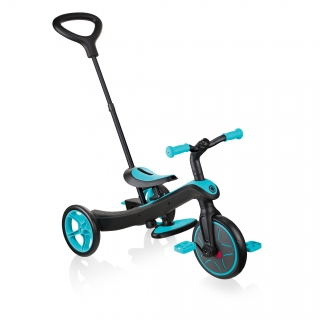 Globber-EXPLORER-TRIKE-3in1-all-in-one-baby-tricycle-and-kids-balance-bike-stage1-guided-trike_teal thumbnail 0