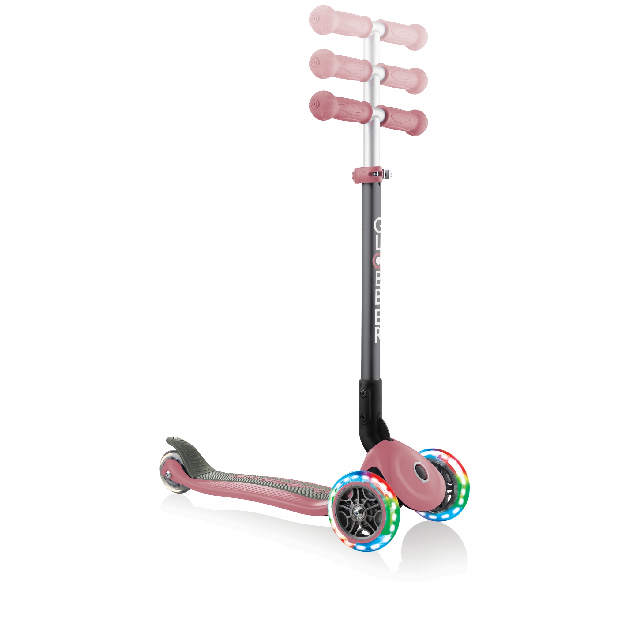 PRIMO-FOLDABLE-LIGHTS-adjustable-scooter-for-kids-pastel-deep-pink 5
