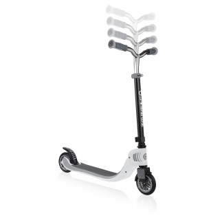 FLOW-FOLDABLE-125-2-wheel-scooter-for-kids-with-adjustable-t-bar-white thumbnail 2