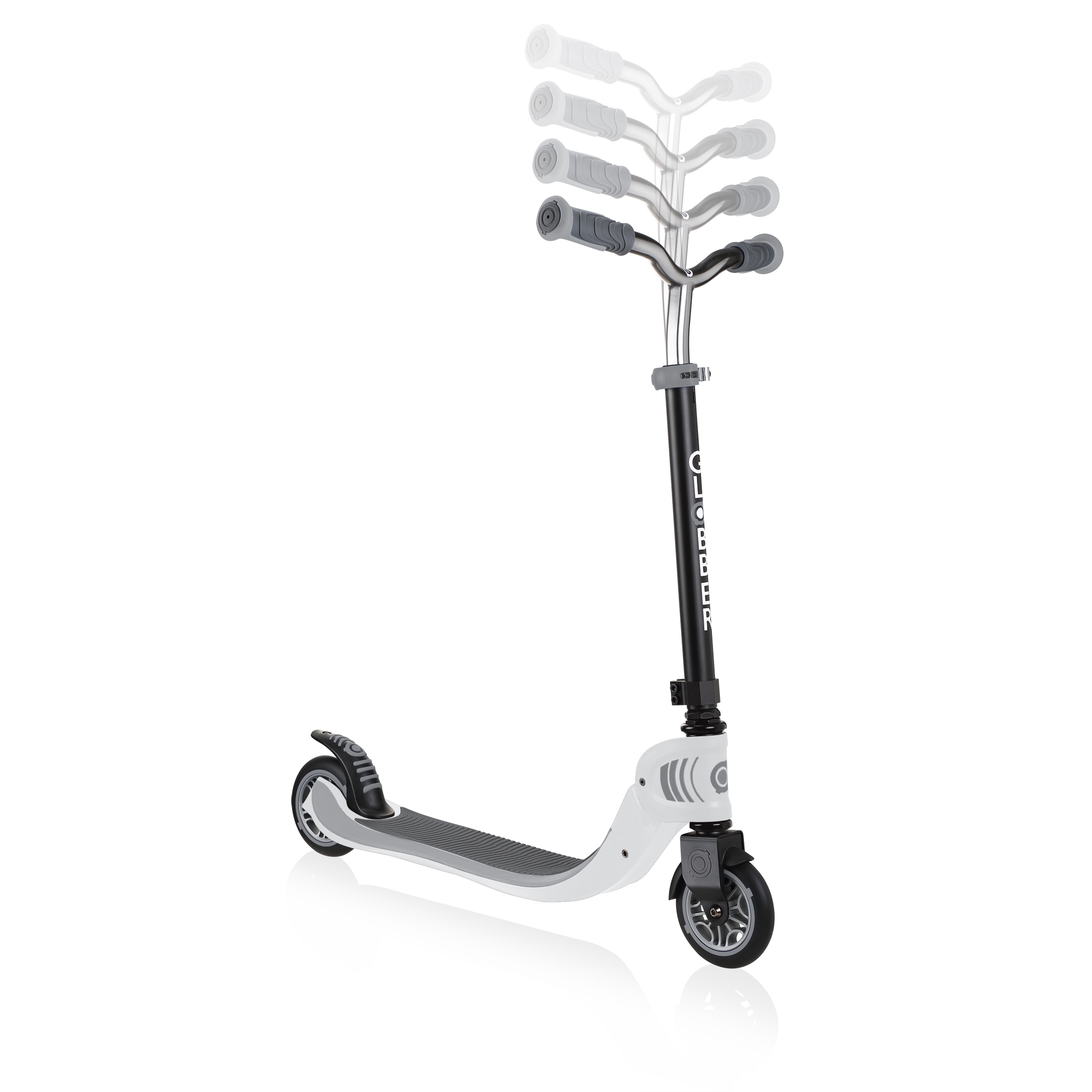 FLOW-FOLDABLE-125-2-wheel-scooter-for-kids-with-adjustable-t-bar-white 2
