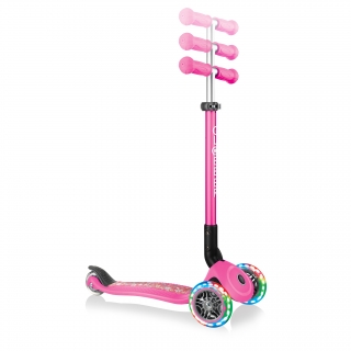 primo-foldable-fantasy-lights-3-wheel-light-up-scooter-with-adjustable-T-bar thumbnail 3