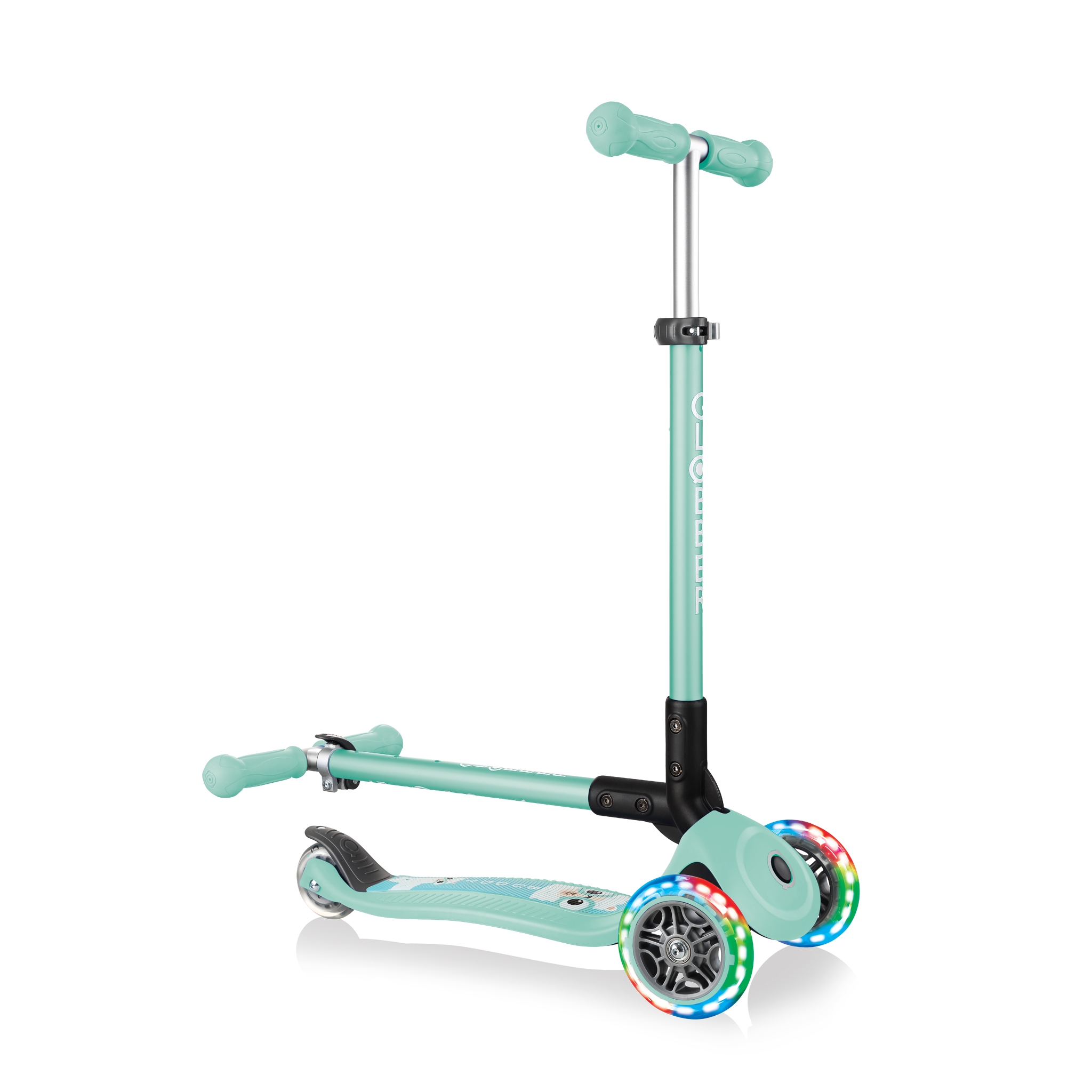 primo-foldable-fantasy-lights-foldable-3-wheel-scooter-with-light-up-wheels 4