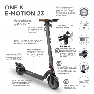 Globber-ONE-K-E-MOTION-23-electric-scooter-for-teens-and-adults-aged-14-and-above thumbnail 2