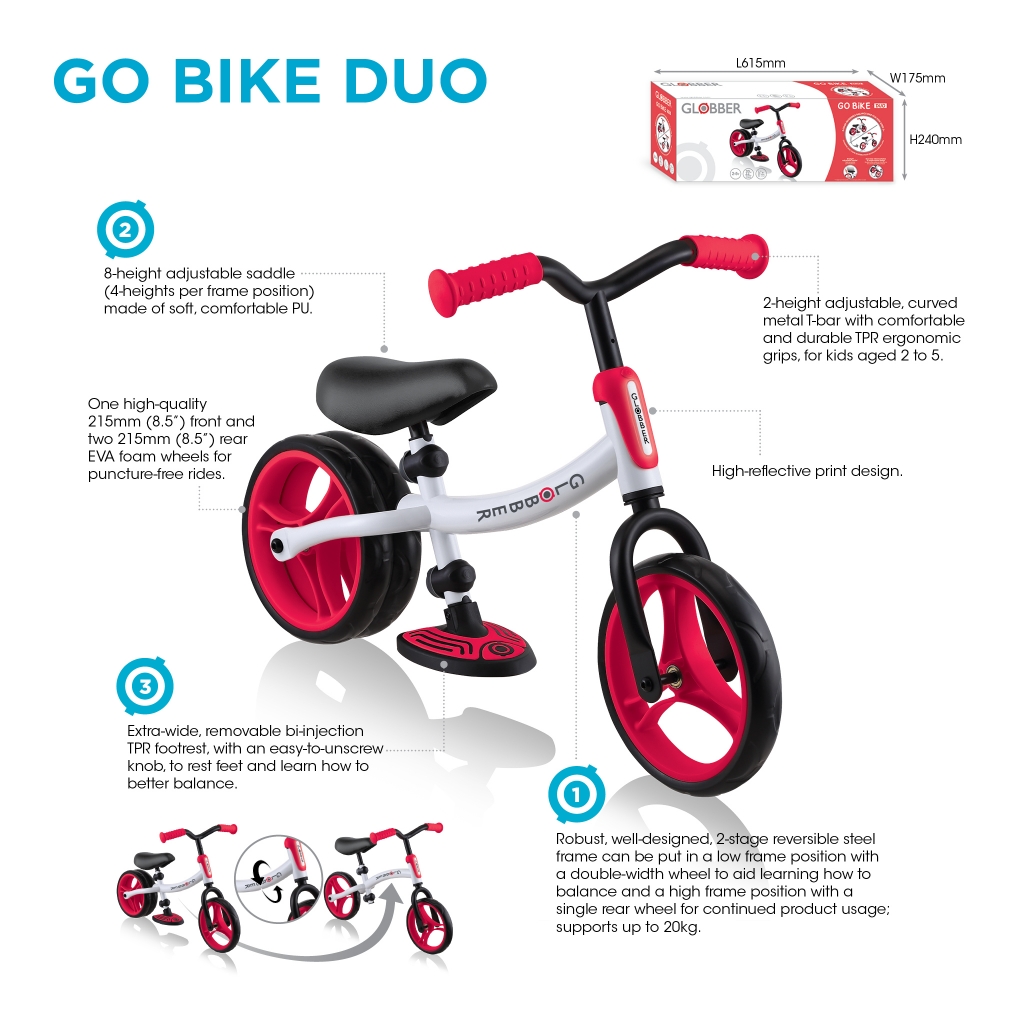 Height for balance bike shop