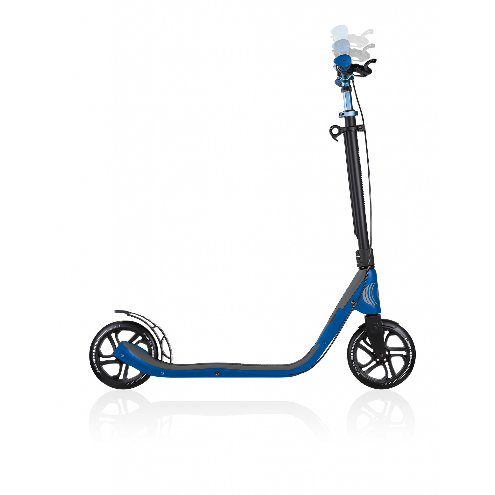 foldable scooter for adults with handbrake - Globber ONE NL 205 DELUXE 4