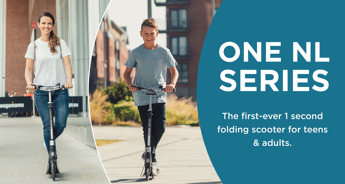 The first-ever 1 second folding scooter for teens & adults