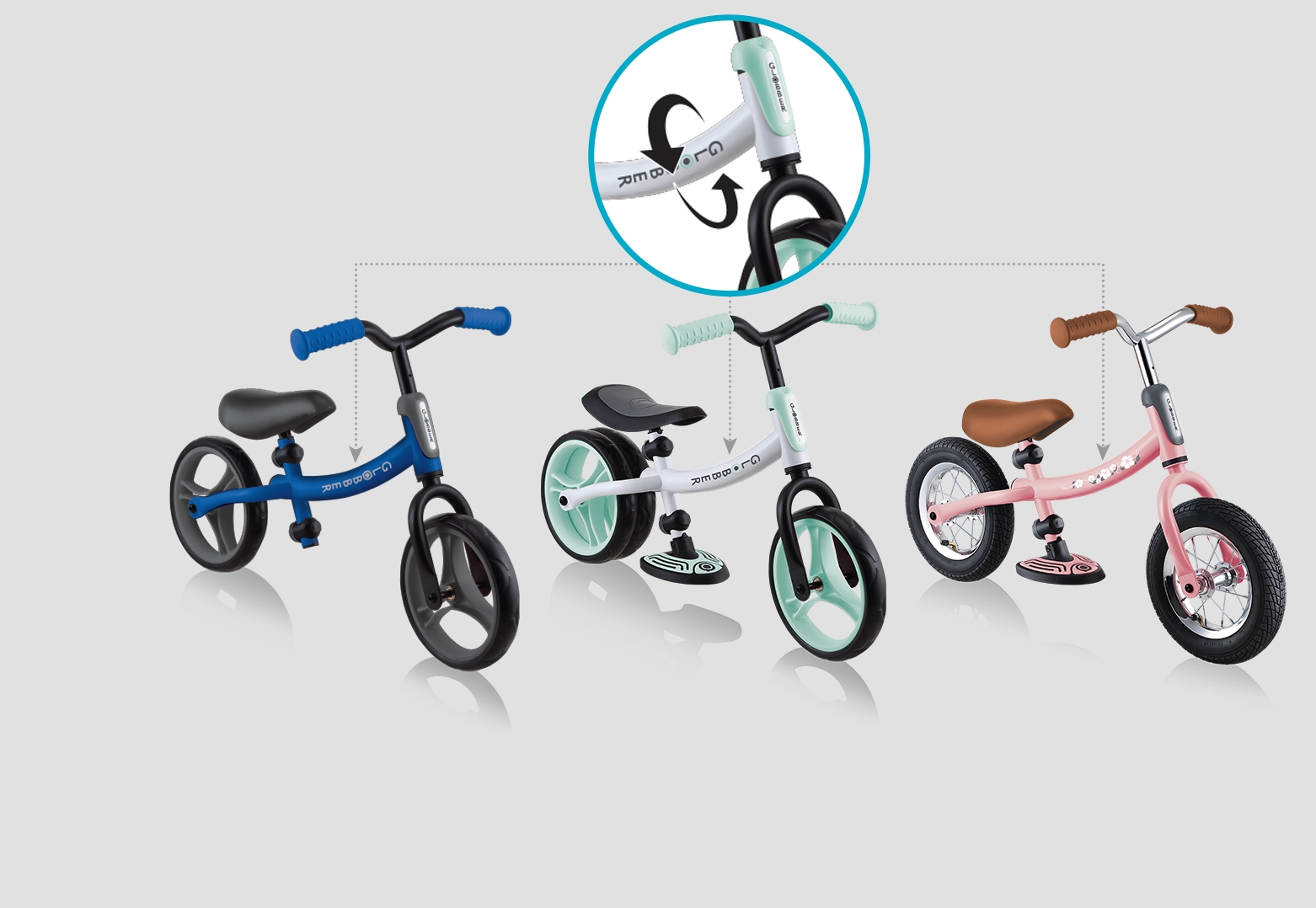 嶄新設計：一系列可反轉車架的幼兒平衡單車